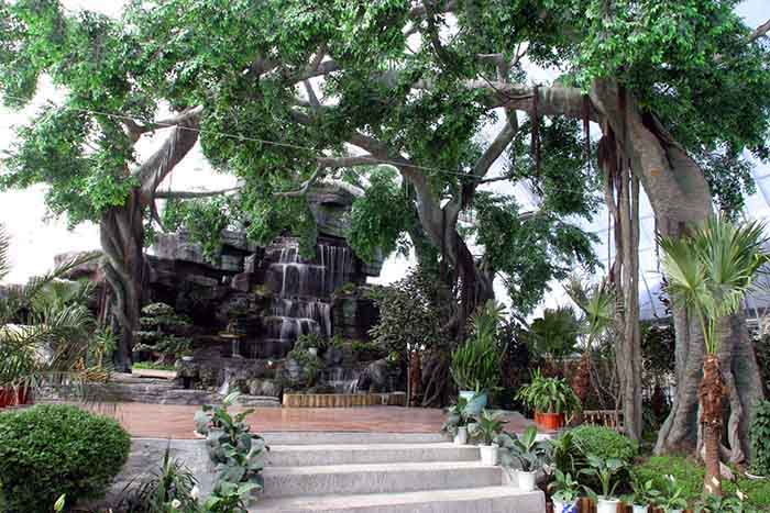 仿真樹是用什么材料做成的?北京淡水河谷仿真假山