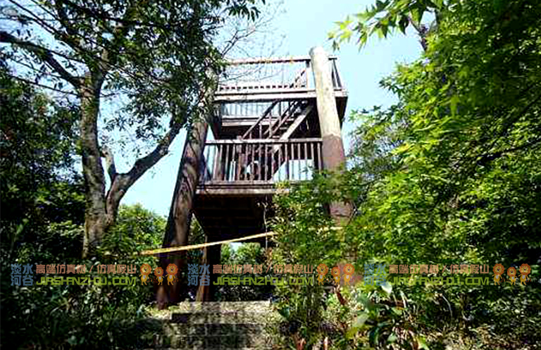 水泥仿木觀光臺.jpg 水泥仿木觀光臺g