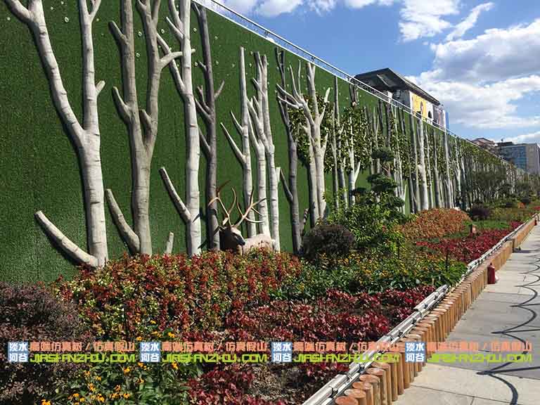 西單仿真樹墻.jpg 西單仿真樹墻