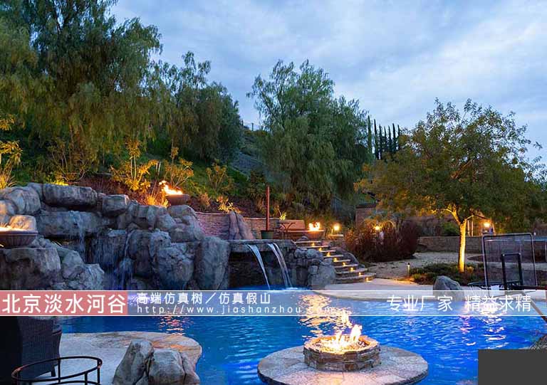 庭院假山流水景觀.jpg 庭院假山流水景觀