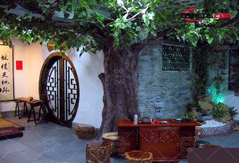 飯店餐廳仿真樹.jpg 飯店餐廳仿真樹