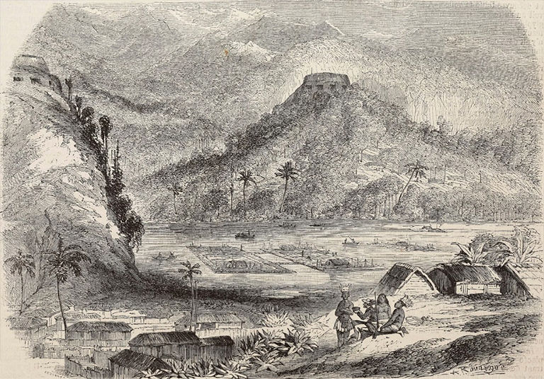 墨西哥Chinampa或浮動花園(1860年插圖).jpg 墨西哥Chinampa或浮動花園(1860年插圖)