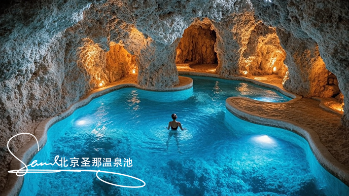 塑石假山溫泉池