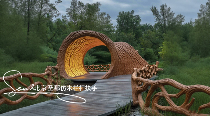 jimeng-2025-06-25-5015-正在施工制作的旅游區(qū)樓梯室外安全圍欄設(shè)計(jì)制作過程，美工正在施工制作，先用鋼筋焊接....jpeg