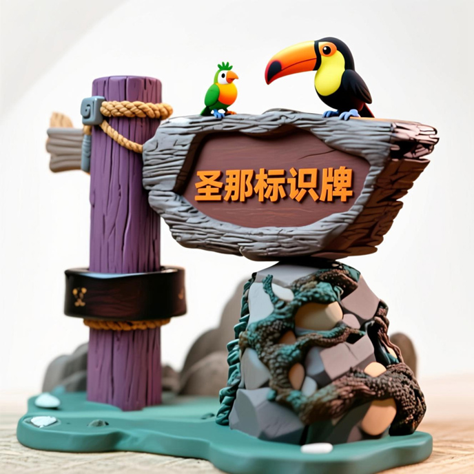 水泥仿木標識牌.jpg 水泥仿木標識牌