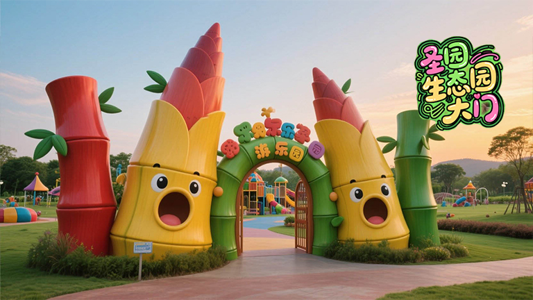 水泥假山大門.jpg 水泥假山大門