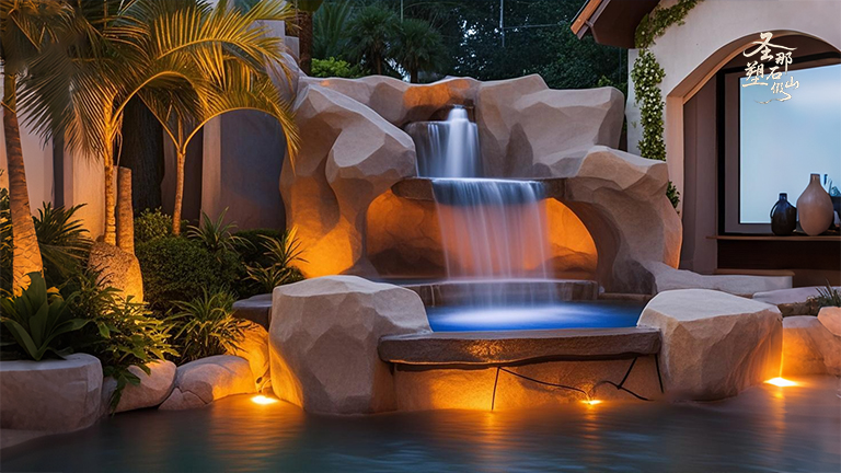 水泥假山.jpg 水泥假山