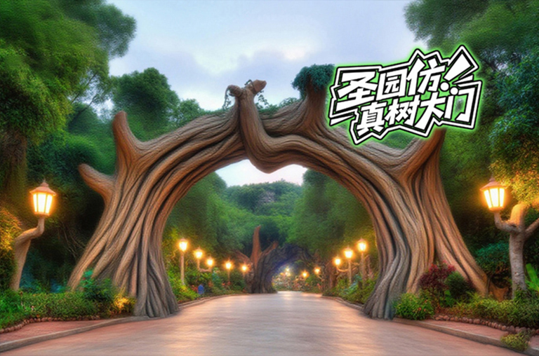 仿真樹大門.jpg 仿真樹大門